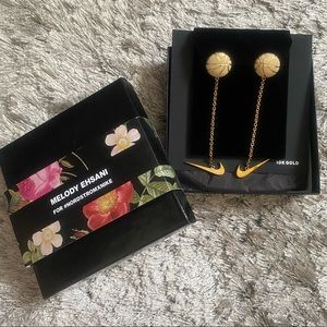 Melody Ehsani Nordstrom X Nike Basketball earrings